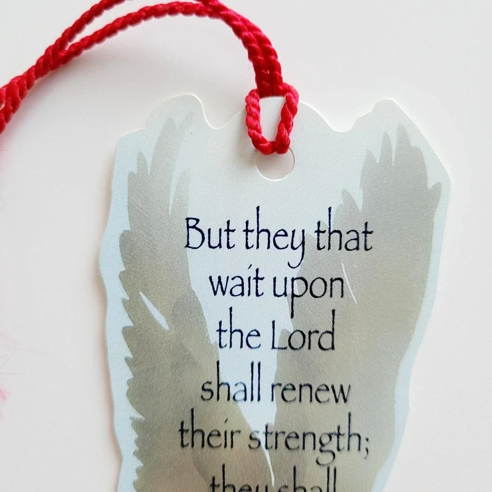Vintage 90s Bald Eagle Bookmark Patriotic Scripture Isaiah 40, Dicksons BKM-1011